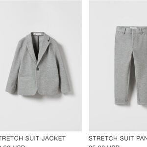 Zara Stretch two piece suit size 8 kids